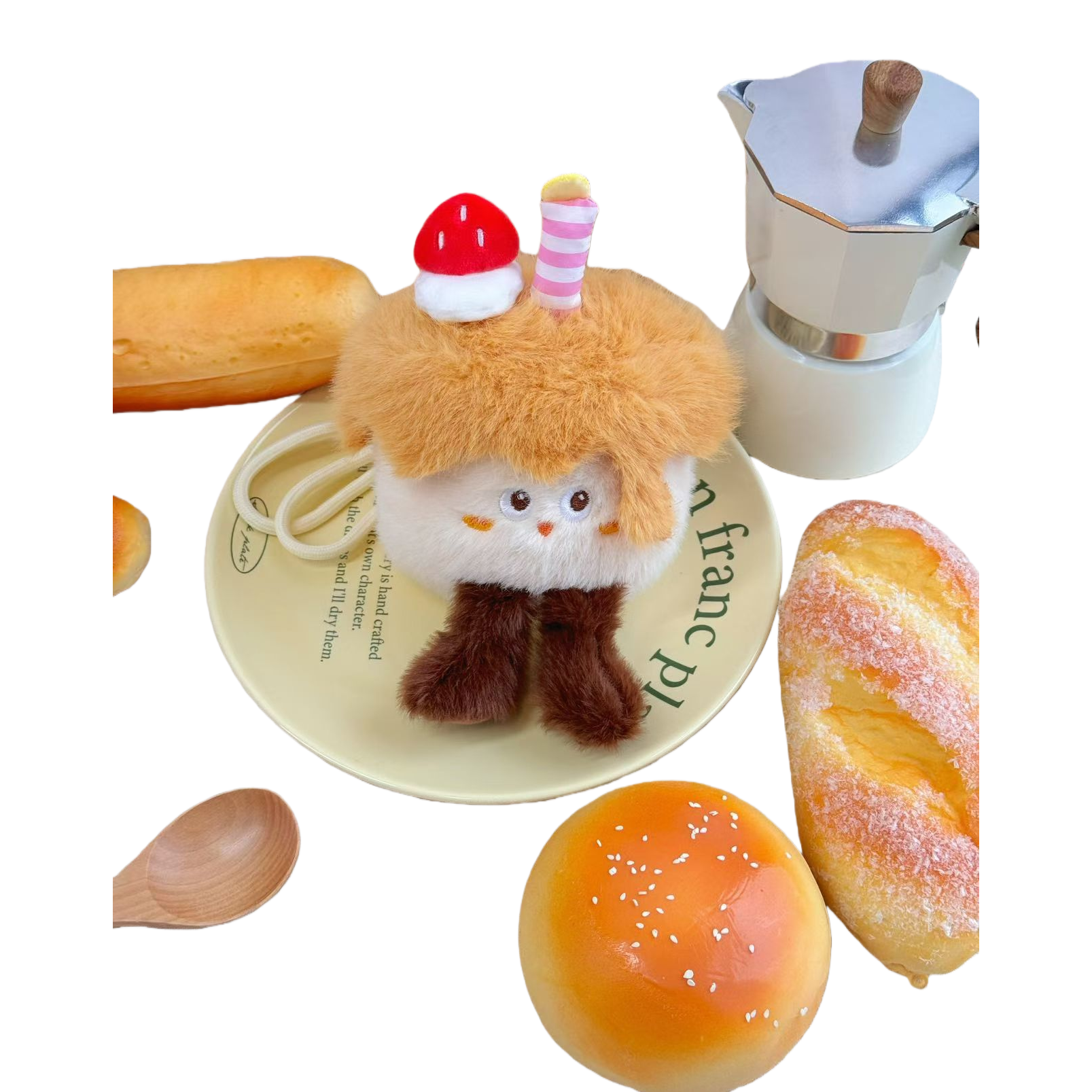 Dessert, little animal, afternoon tea, dessert series, plush toys, simulated cake dolls, party photo props wholesale Item Picture