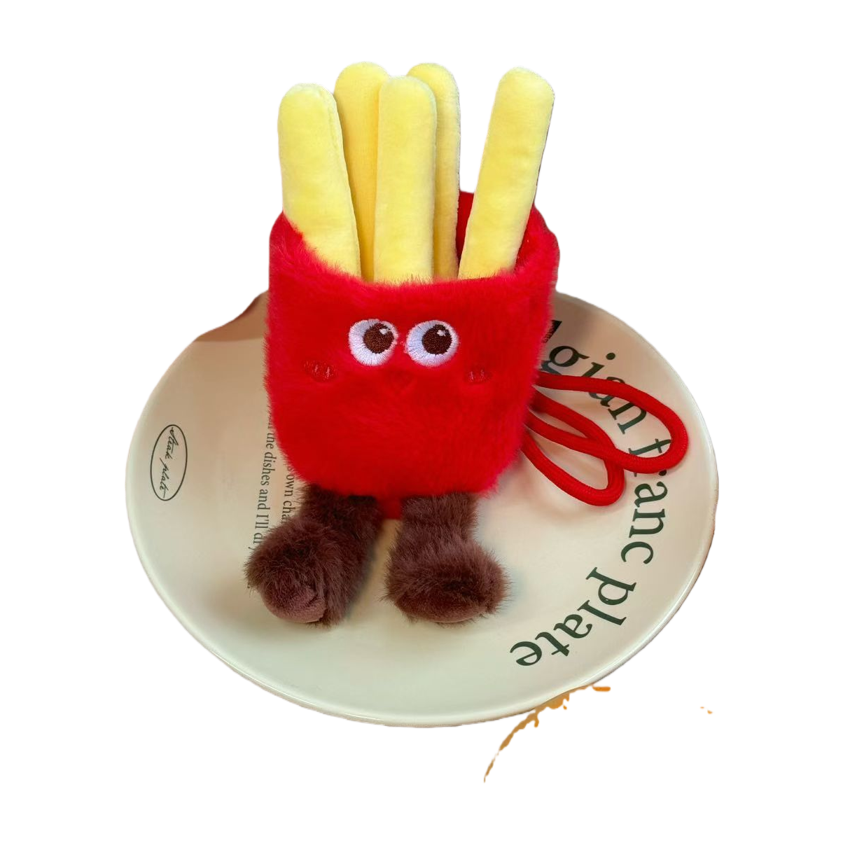 Cute hamburgers, fries, plush pendants, sushi croissants, creative food figurines, decorative items, cartoon keychains, dolls. 093803058 Item Picture