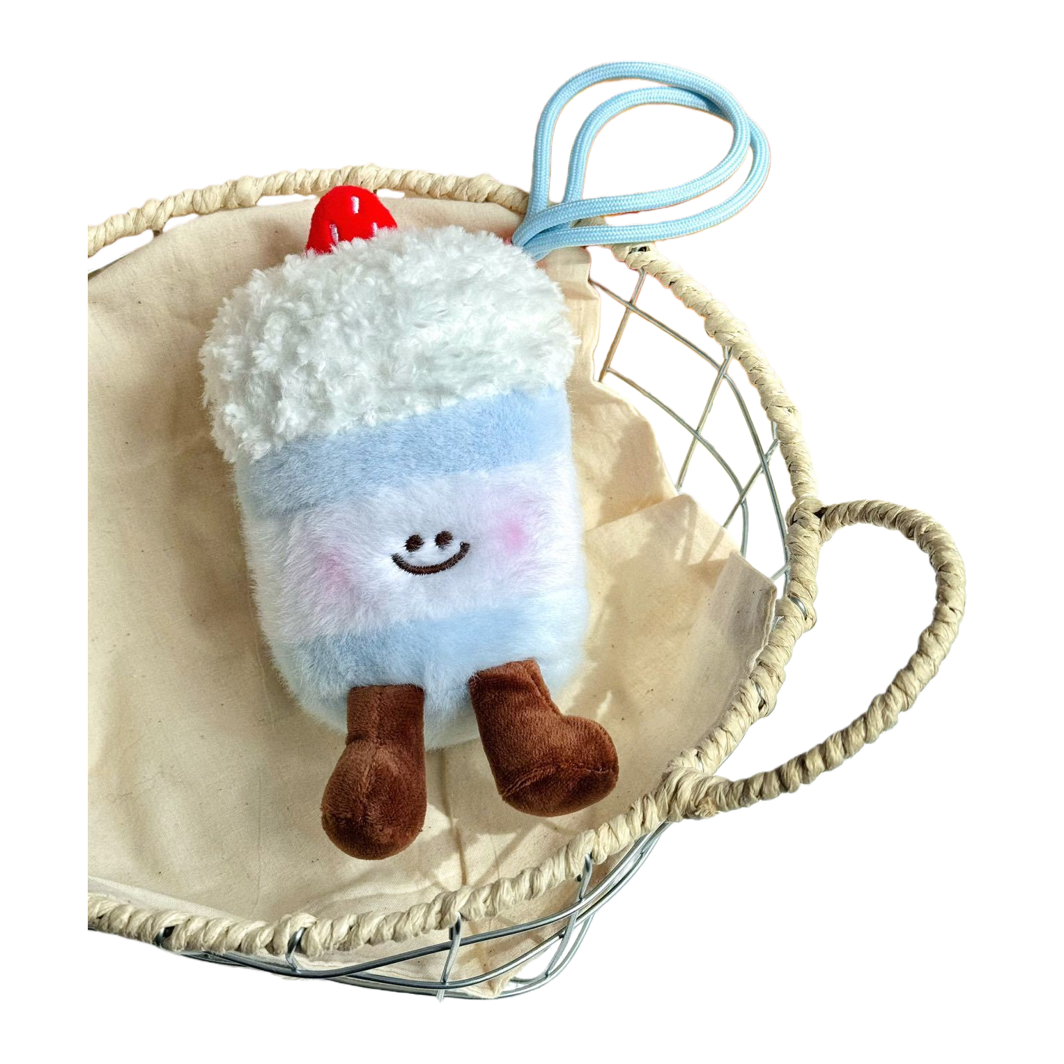 Super cute and adorable Q-version plush cake figurine pendant, heartwarming girl table companion dessert doll plush toy wholesale Item Picture