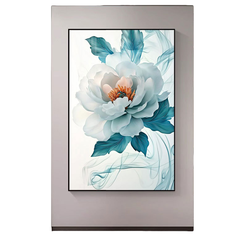 Modern floral fabric violin decorative painting, mural hanging painting, diamond electricity meter box decorative painting Item Picture