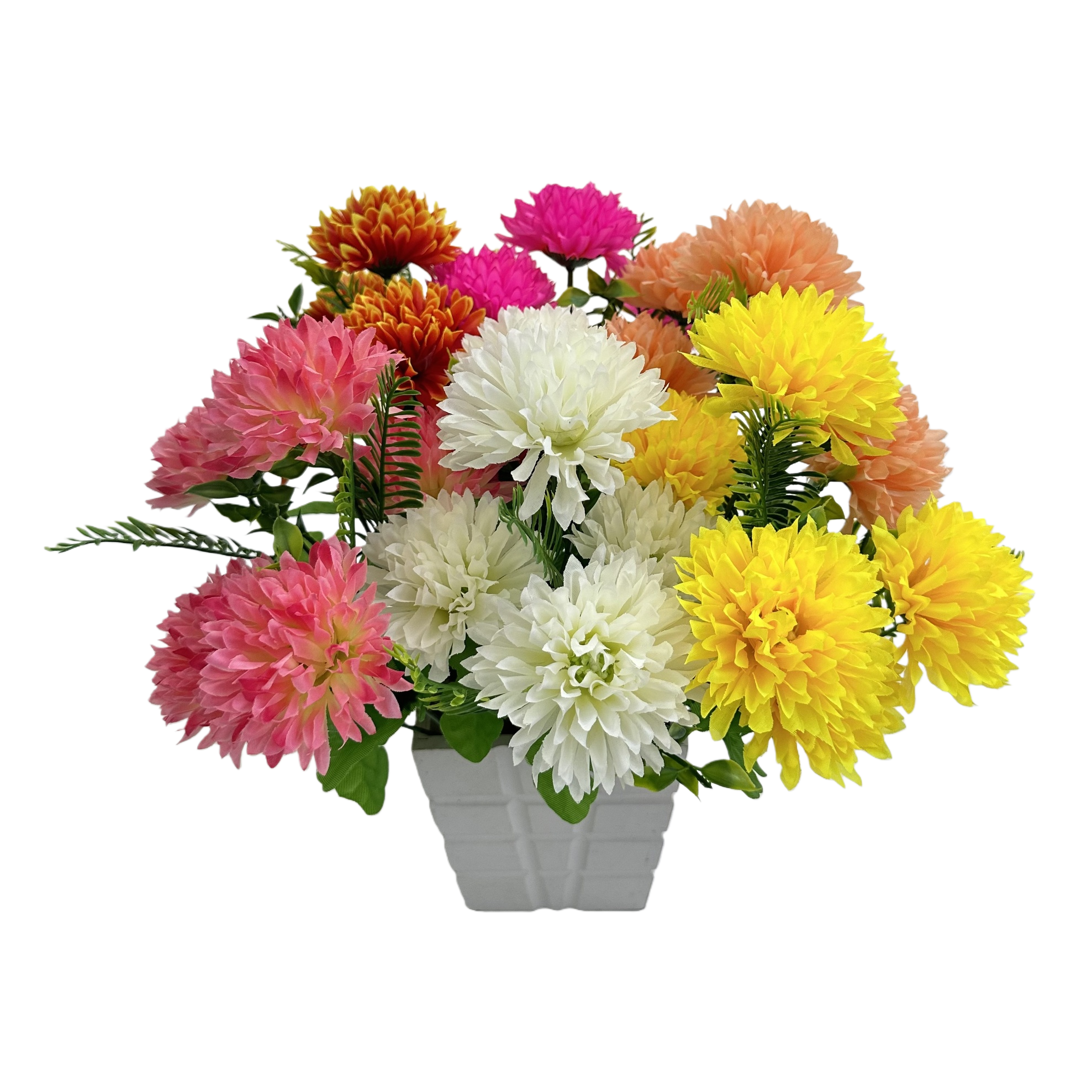 Fresh flower art products, colorful chrysanthemum bouquets, cross-border frillon flower mud, frillon grab paper art, crepe paper Item Picture