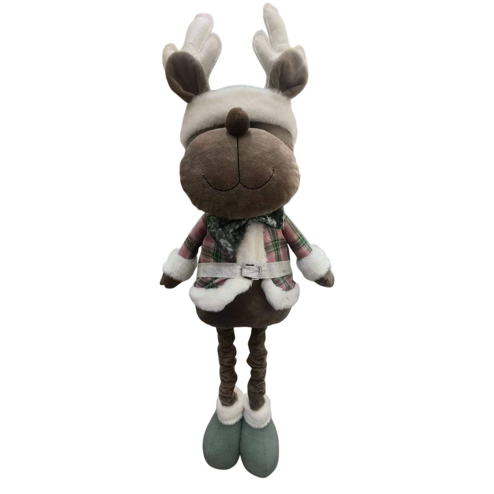 Christmas reindeer dolls with extendable standing postures are used to decorate Christmas scenes Item Picture