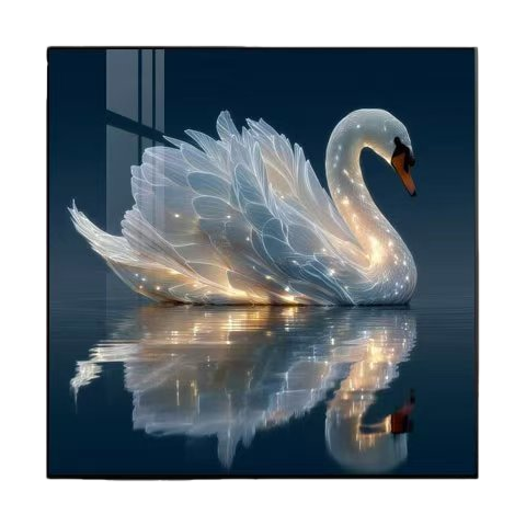 Amazon's best-selling diamond painting swan aesthetic landscape, diamond embroidery cross-stitch set, export painting