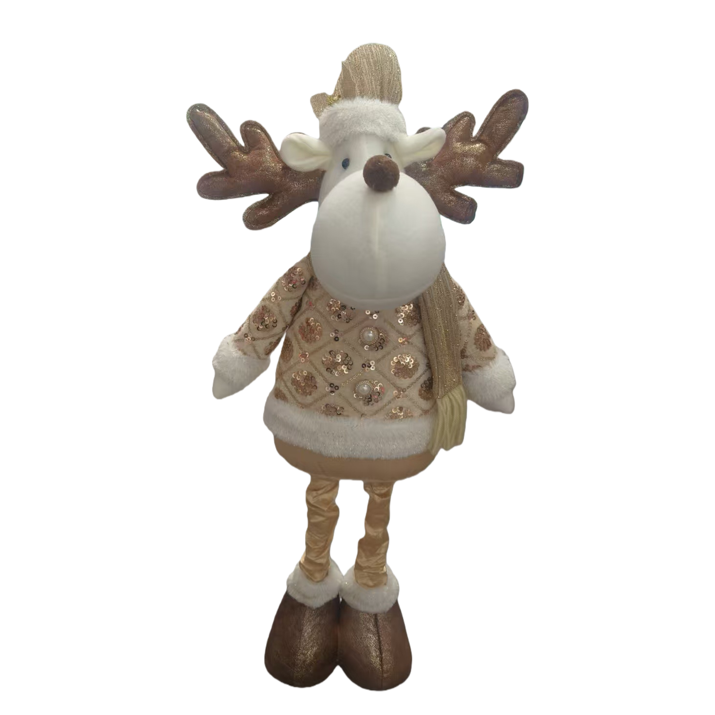 Christmas reindeer doll standing telescopic doll souvenir decorative toy Item Picture