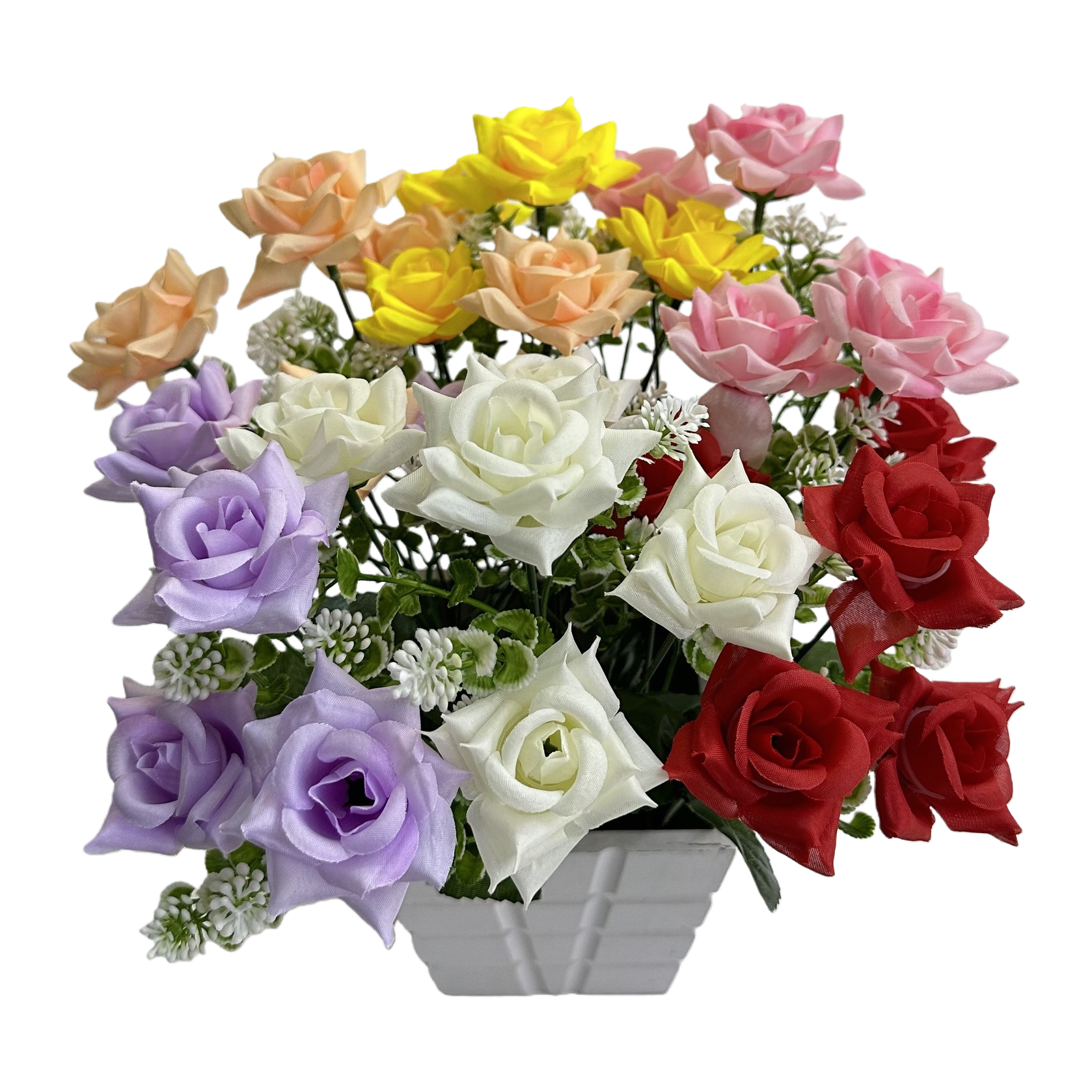 Realistic color rose bouquet, special rose petal pieces for meeting in person, Flowers realistic rose Item Picture