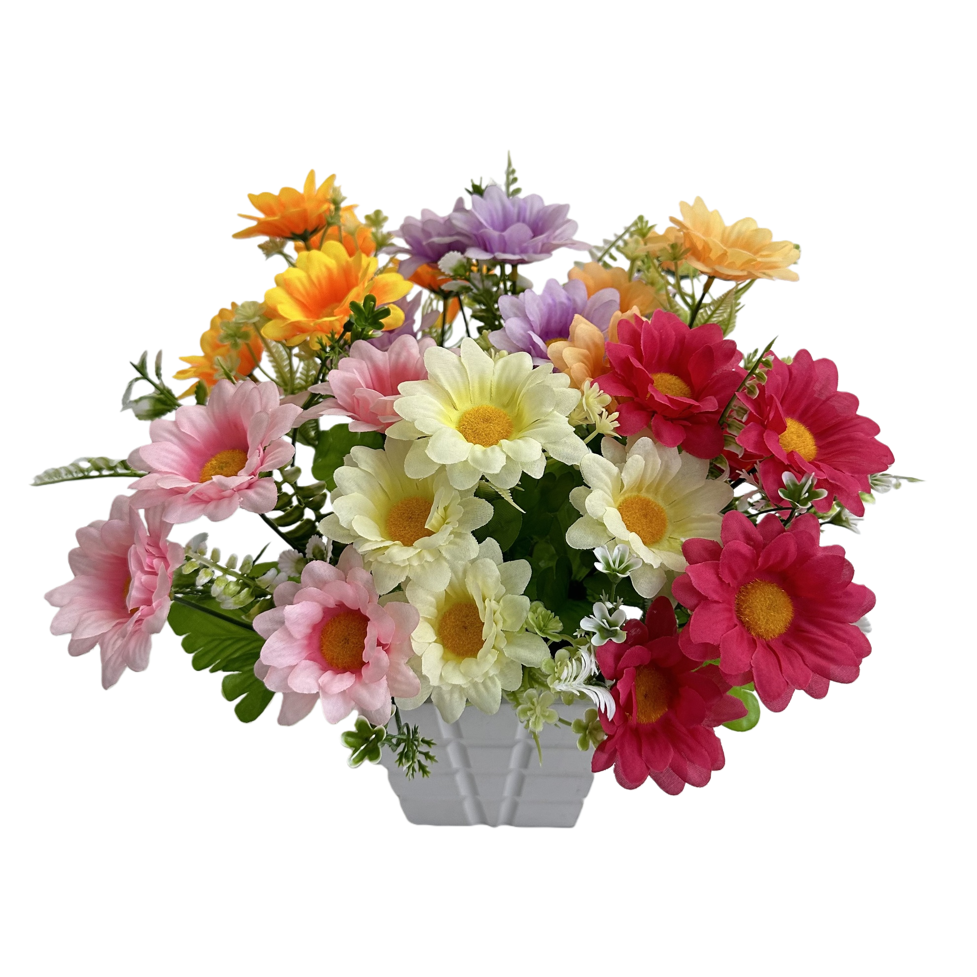 Monet's Garden colorful simulated plastic bouquets, handcrafted flower materials, artificial flower decorations Item Picture