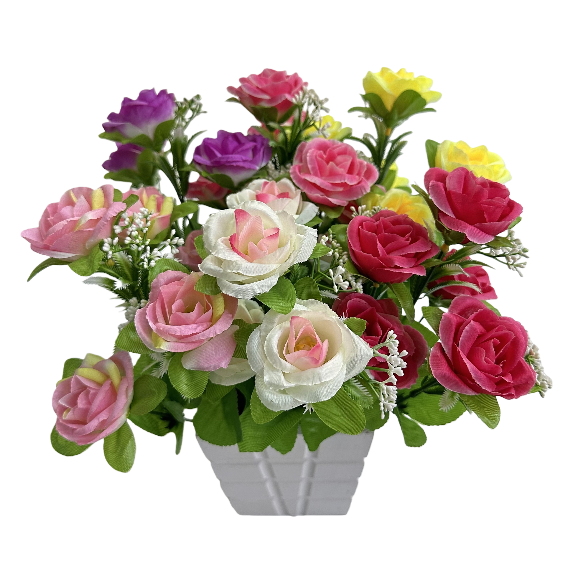 Realistic color rose bouquets, special realistic rose petal pieces for meeting in person, Flowers Item Picture