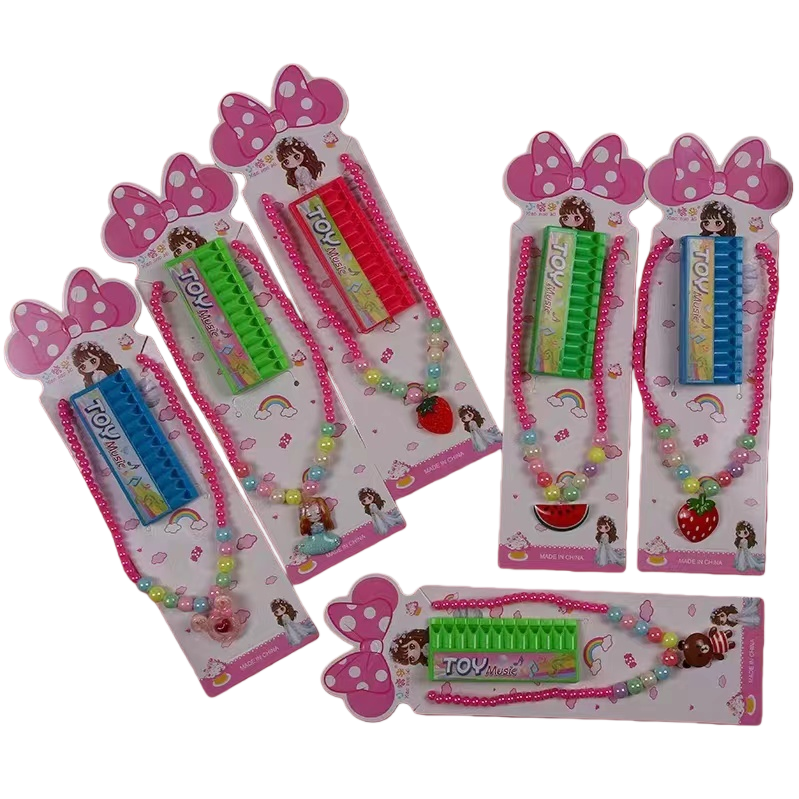 Children's DIY knitting machine toys, harmonica necklace sets, children's makeup dolls, new accessories Item Picture