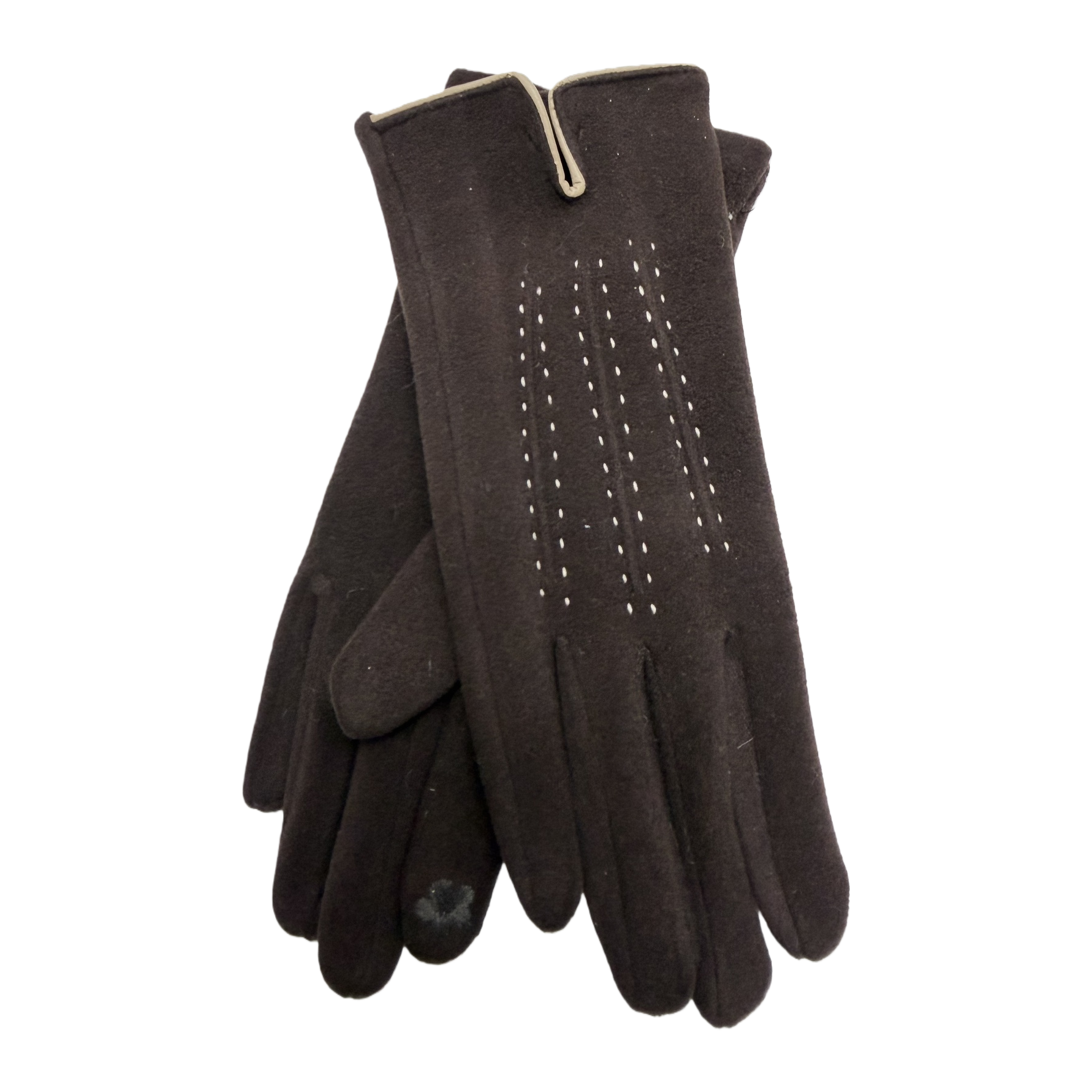 New touch screen warm PU leather gloves for winter cycling for both men and women, thickened and fleece gloves Item Picture