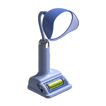 This fashionable desk lamp features a high-end color-blocking design with three color temperature Settings and a silicone hose for multi-angle bending adjustment Item Picture