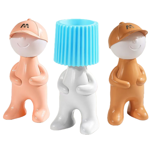 Cartoon hooded little boy charging night light, small desk lamp for student dormitory bedroom, gift decoration, funny and strange night light Item Picture