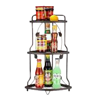 跨境厨房用品/厨房收纳/厨房落地置物架/乐氏厨房用品/收纳用品白底实物图