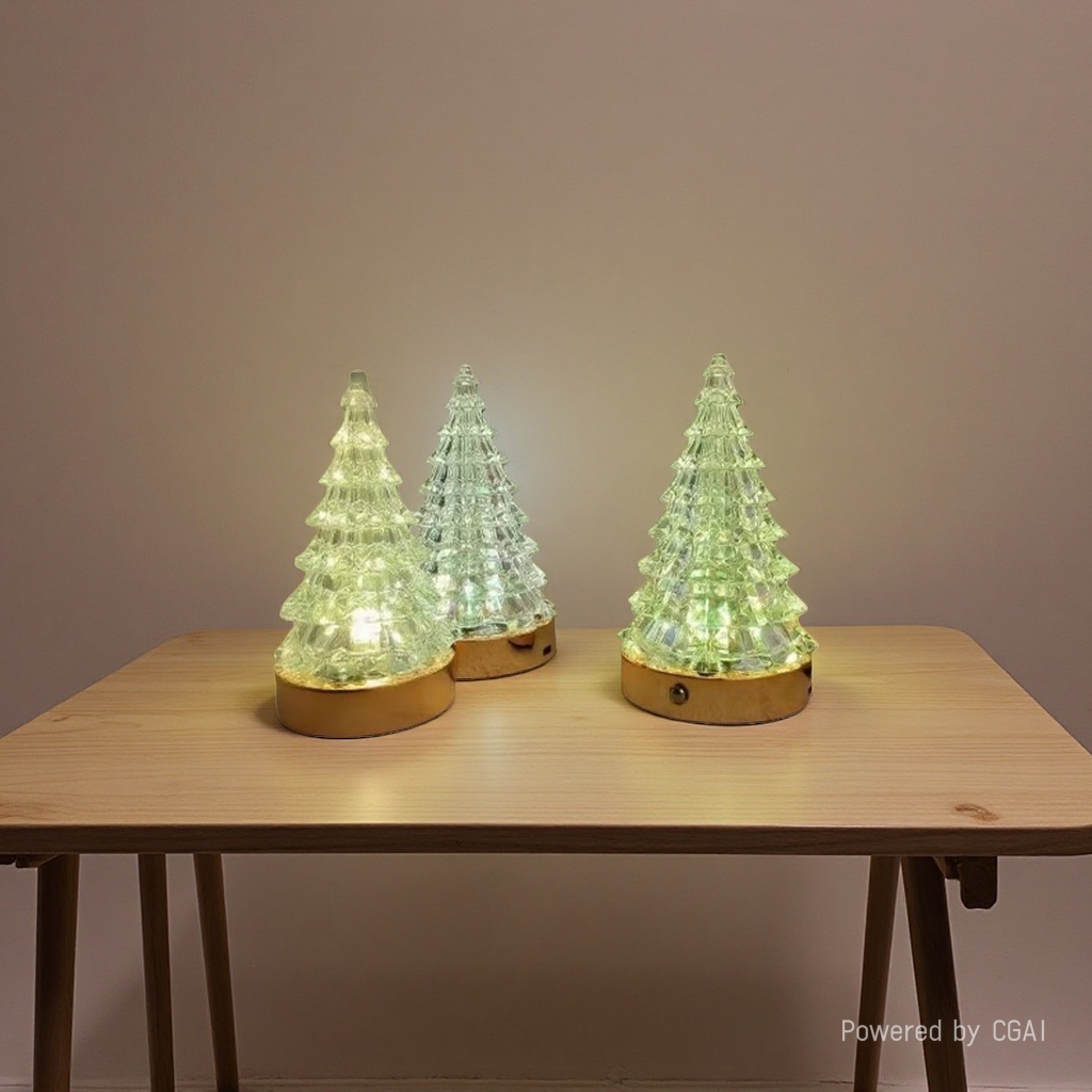LT-135- Christmas Tree Lamp Rechargeable Desk Lamp details Picture