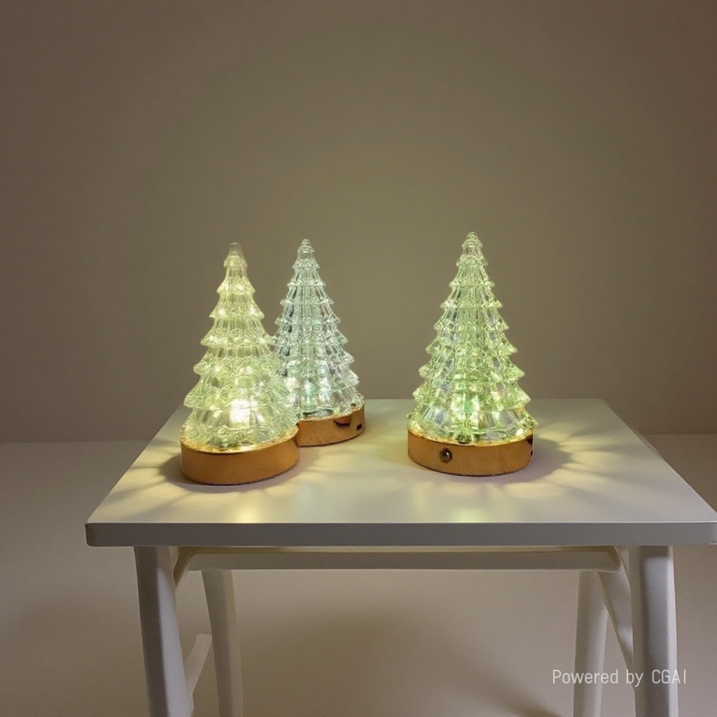 LT-135- Christmas Tree Lamp Rechargeable Desk Lamp