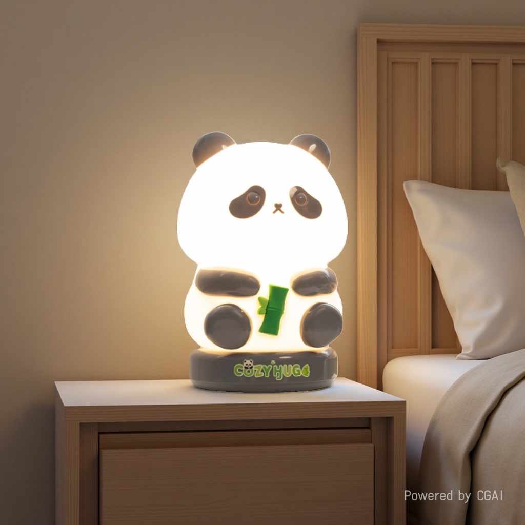 New Group Series Panda Plug-in (Charging) Night Light button switch souvenir gift Specification image