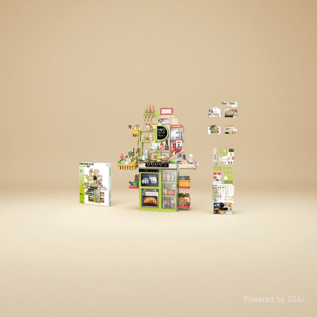 儿童玩具厨房套装 Pretend Play Kitchen Set 迷你厨房儿童厨具