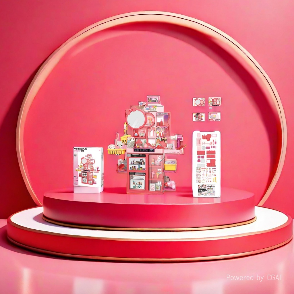 Children 's Makeup toys makeup table Set Pretend Play Makeup Set girls' toys details Picture