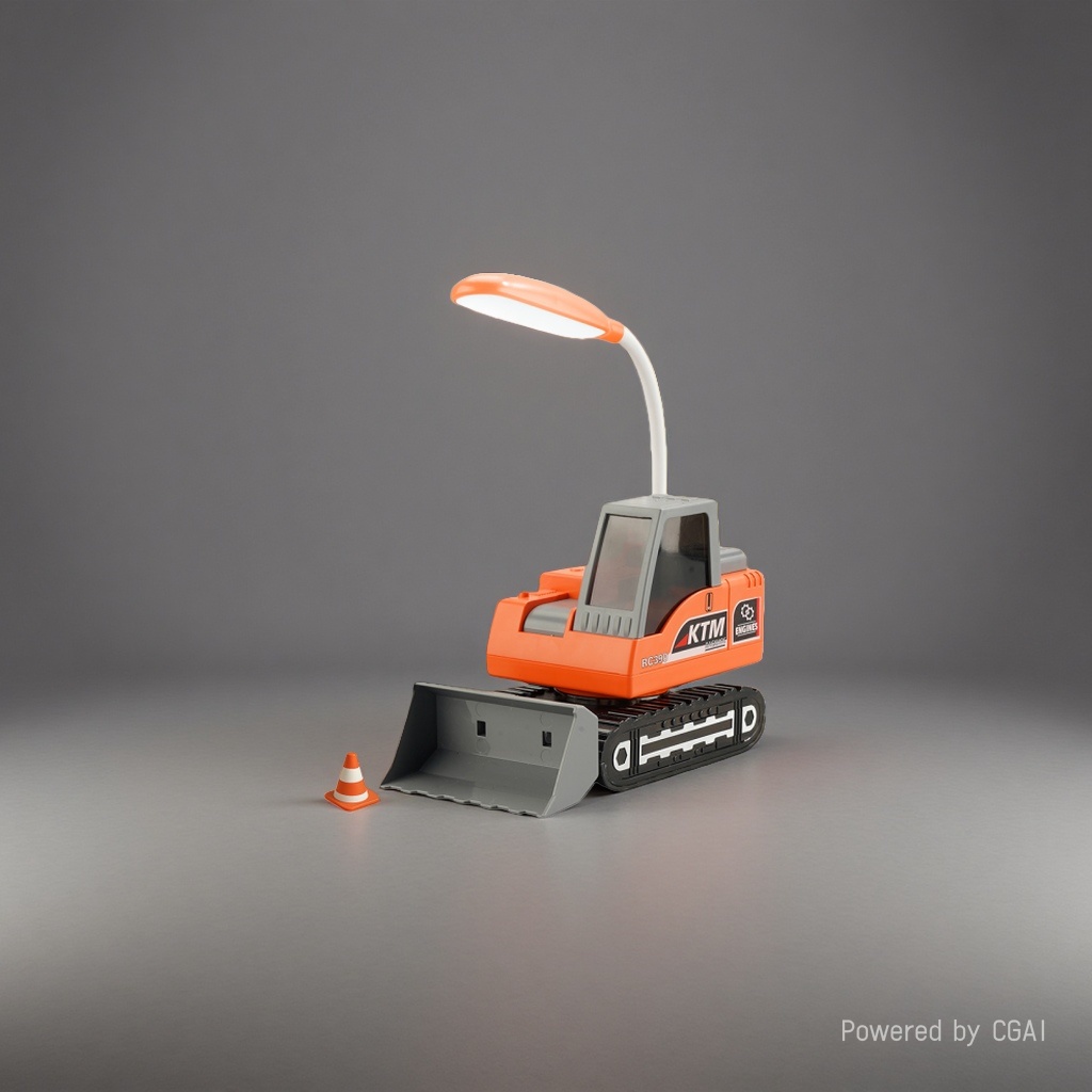 The best-selling new multi-functional excavator, bulldozer, desk lamp, night light strip, pencil sharpener can be used as a mobile phone stand and toy Specification image