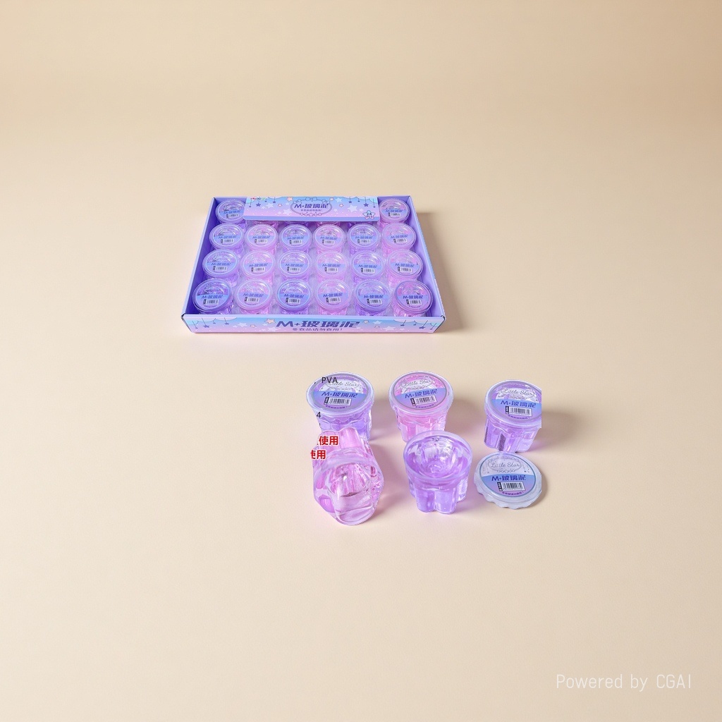 M+ Twin Star High Transmittance Powder Foaming Glue Glass Mud Children's Makeup Toy Set