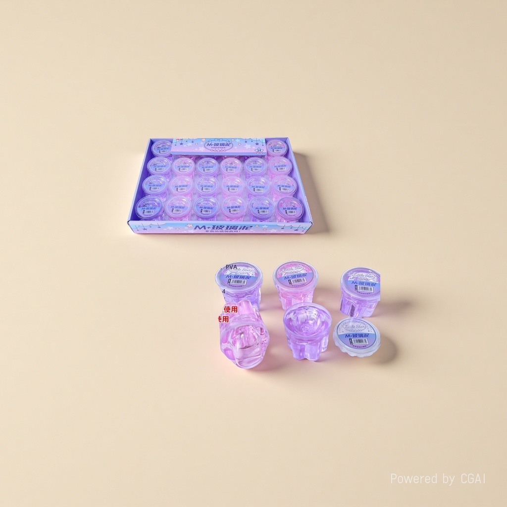 M+ Twin Star High Transmittance Powder Foaming Glue Glass Mud Children's Makeup Toy Set Specification image