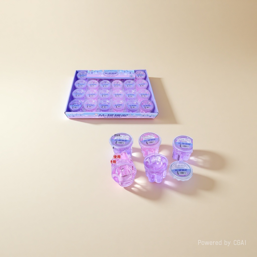 M+ Twin Star High Transmittance Powder Foaming Glue Glass Mud Children's Makeup Toy Set Application Scenario