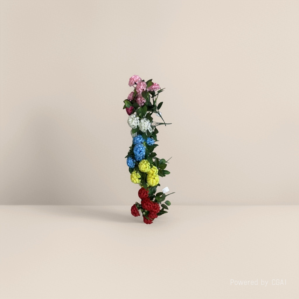 Monet's Garden colorful simulated plastic bouquet of 7 small chrysanthemums Application Scenario