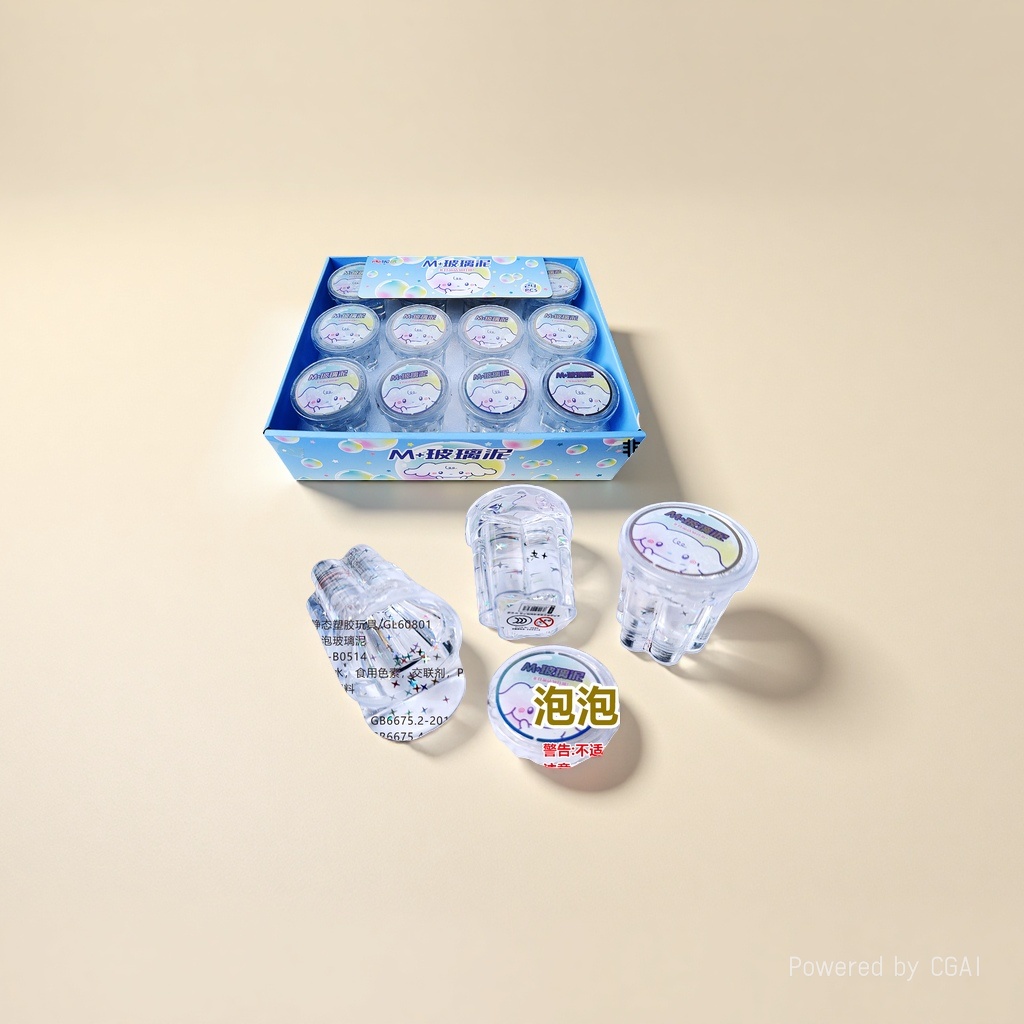 M+ Bubble Glass Clay Colored Clay Toys 12 cans, ultra-light clay Foaming glue, Space Sand, children's handmade Specification image