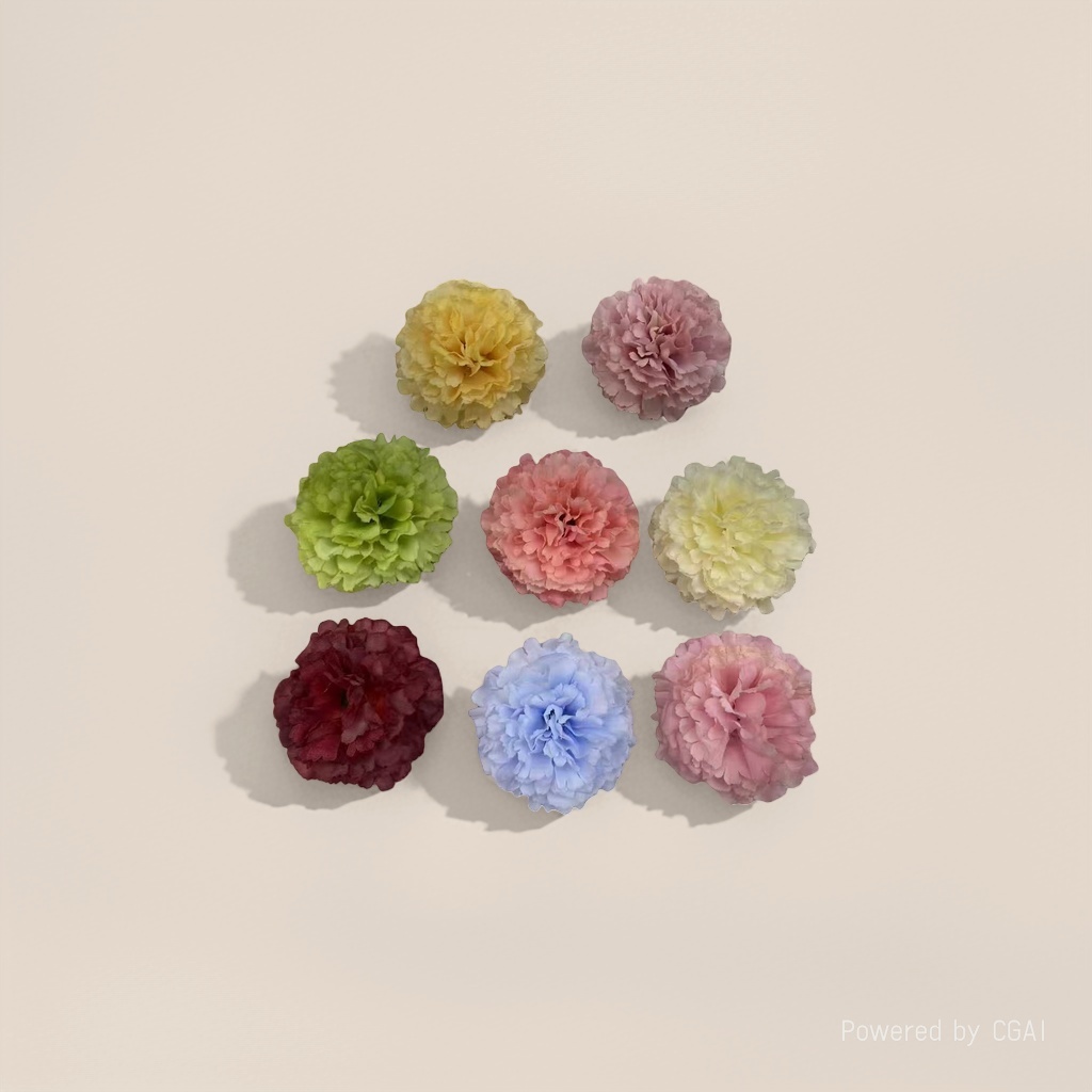 Artificial rose petal pieces, artificial plastic artificial flowers, artificial flowers, decorative petal artificial flowers, carnation flower heads Application Scenario