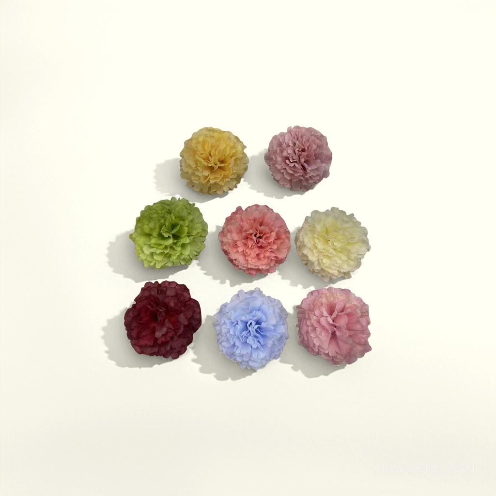 Artificial rose petal pieces, artificial plastic artificial flowers, artificial flowers, decorative petal artificial flowers, carnation flower heads