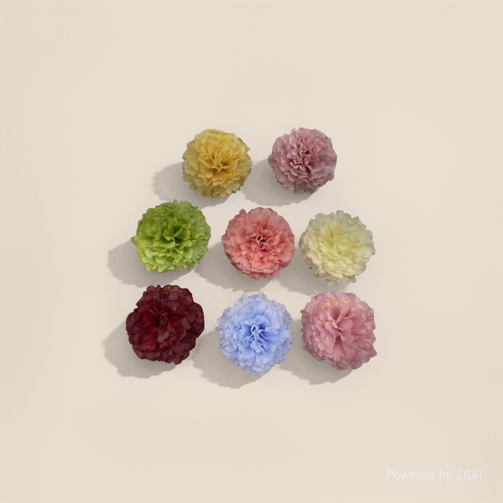 Artificial rose petal pieces, artificial plastic artificial flowers, artificial flowers, decorative petal artificial flowers, carnation flower heads Specification image