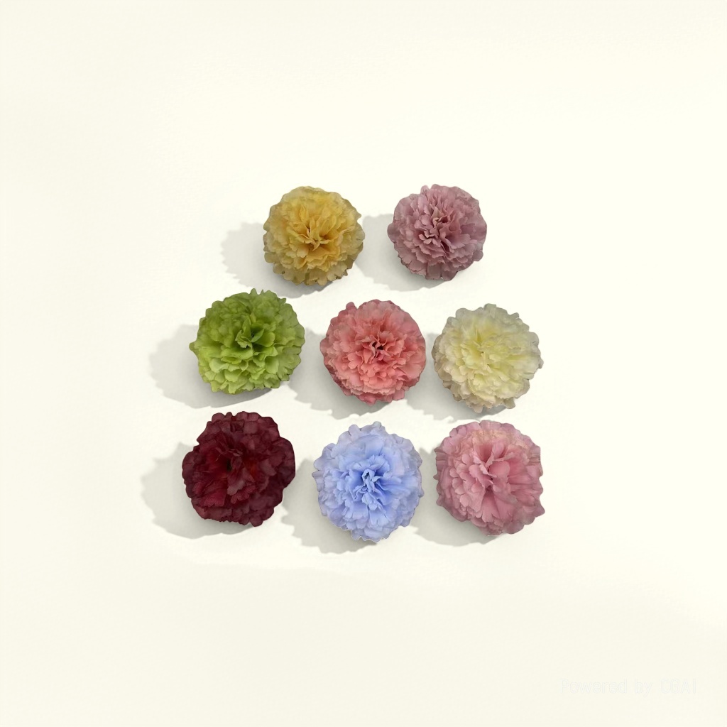 Artificial rose petal pieces, artificial plastic artificial flowers, artificial flowers, decorative petal artificial flowers, carnation flower heads details Picture
