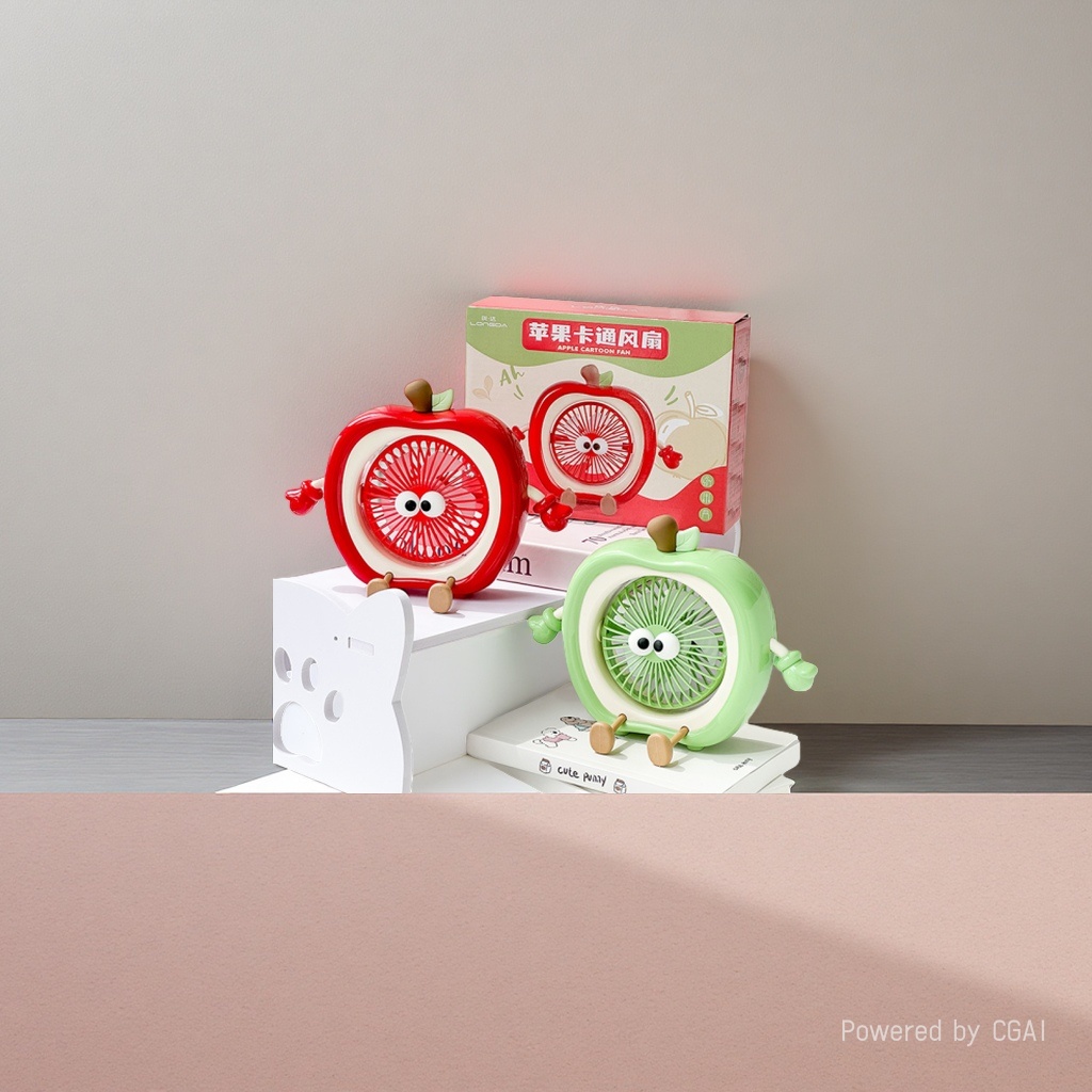 Food and Play series cartoon electric fans, summer small dormitory fans, usb mini fans, portable handheld fans Application Scenario