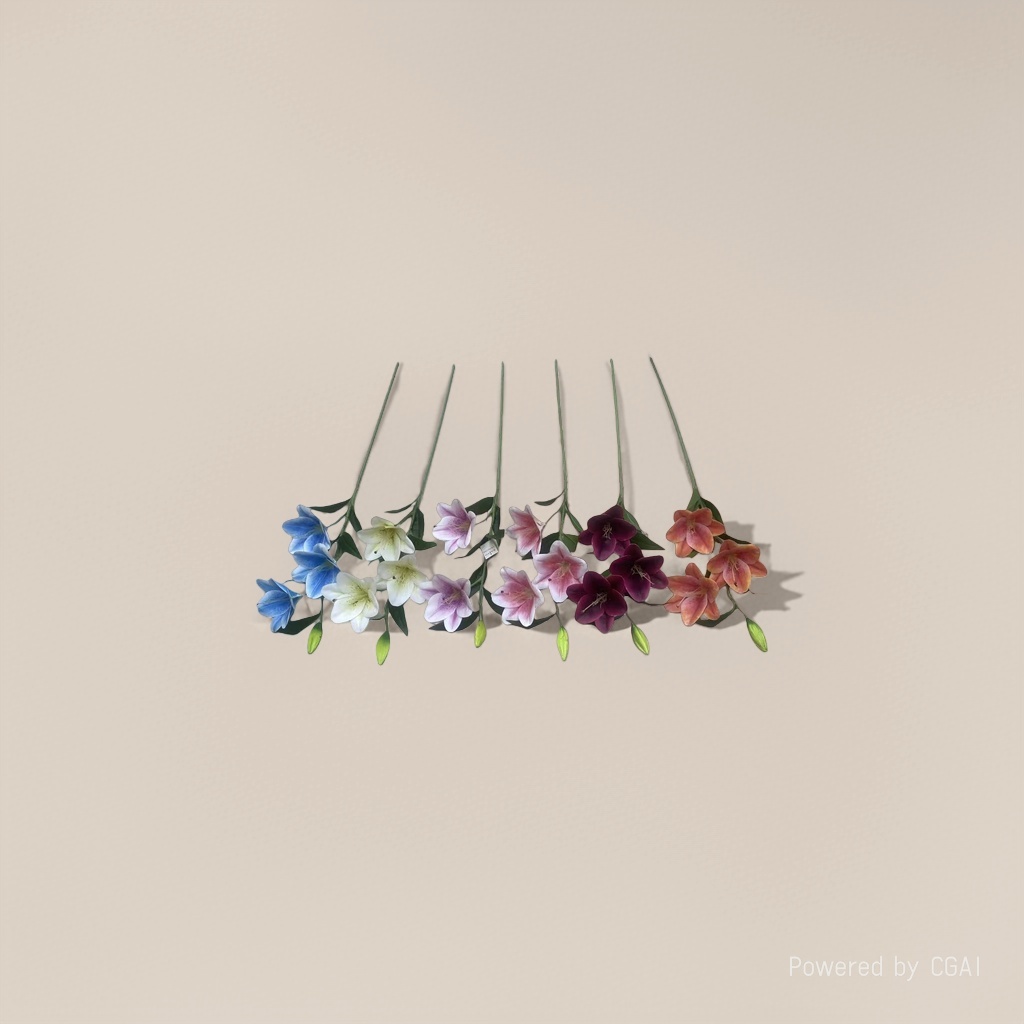 Monet's Garden faux plastic flowers, artificial flowers, handcrafted flower materials, perfume lilies Specification image