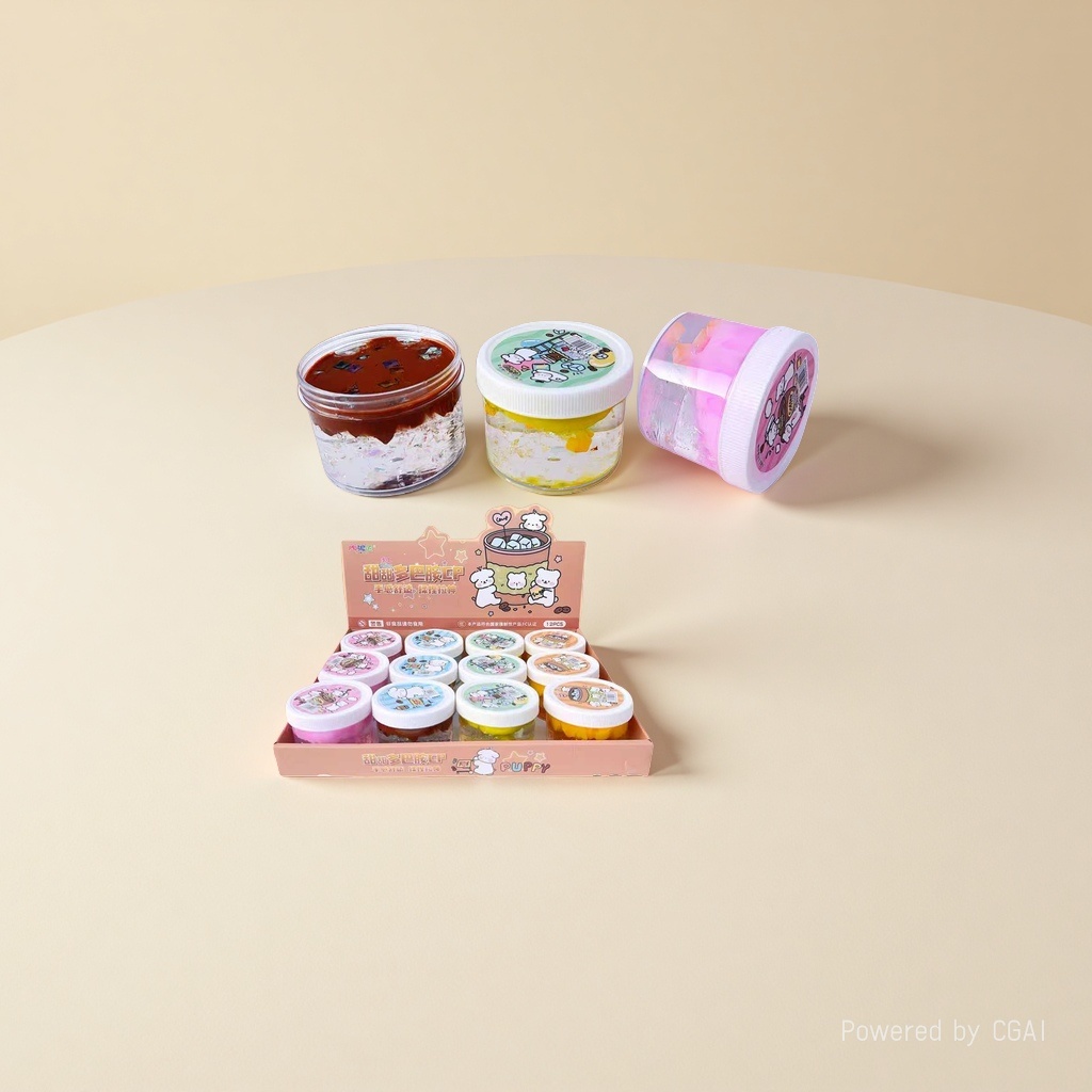 Sweet Dopamine CP volcanic mud toy three-color Can Bear Coffee cup theme Specification image