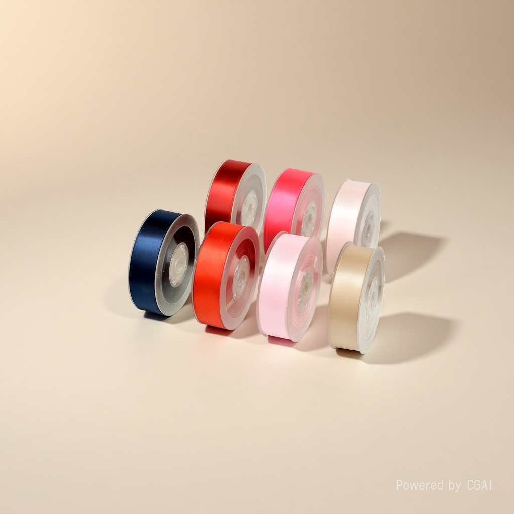 Single-sided satin ribbon, colored wedding rose material, accessory material, cake packaging tape Application Scenario