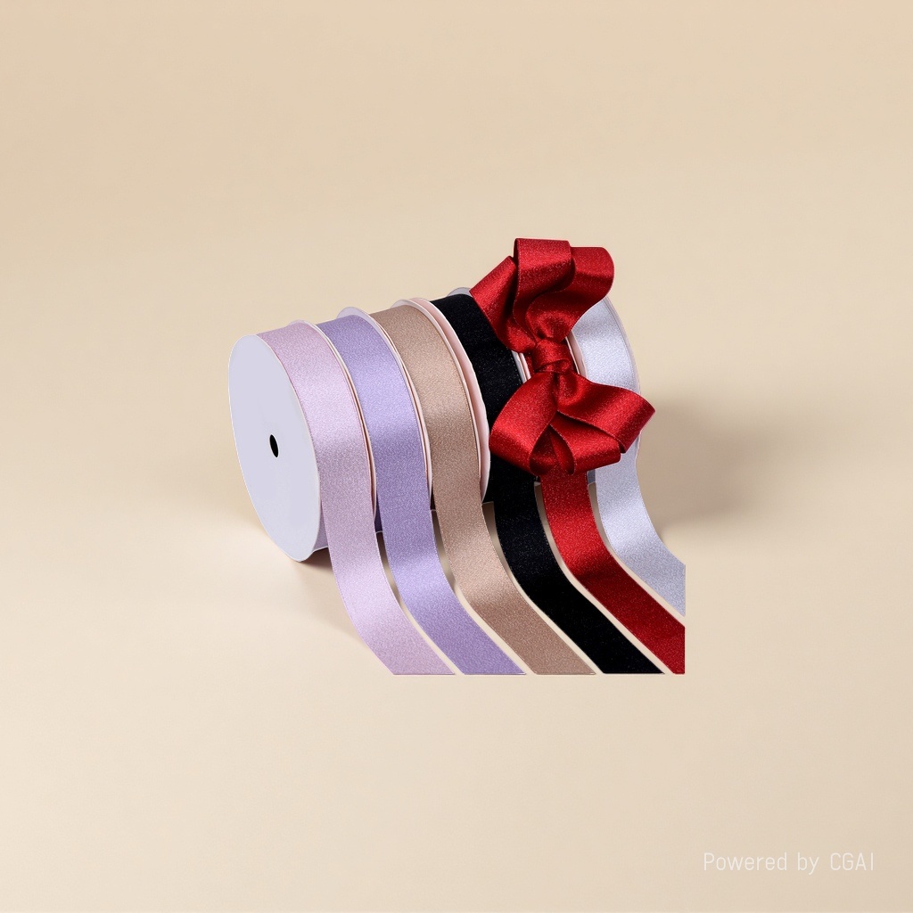 Flores hornear cinta regalo chocolate embalaje accesorios color lila cinta de trama Specification image