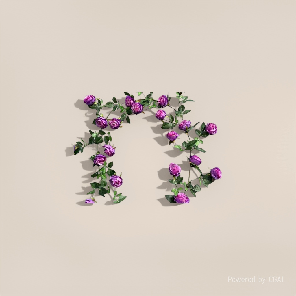 A life-sized purple rose bouquet with rose petal pieces. Flowers life-sized roses, snow mountain roses Application Scenario