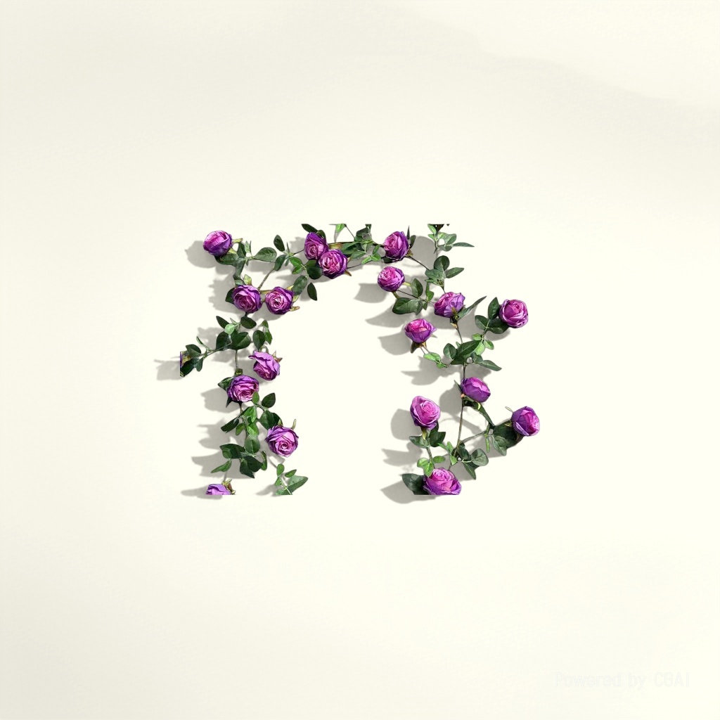 A life-sized purple rose bouquet with rose petal pieces. Flowers life-sized roses, snow mountain roses details Picture