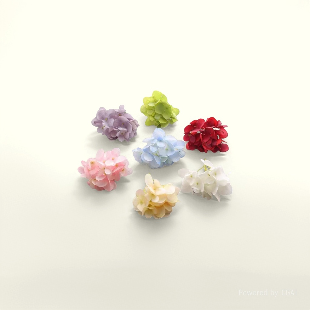 Hydrangea head simulation plastic flower, handcrafted flower material, artificial flower decoration