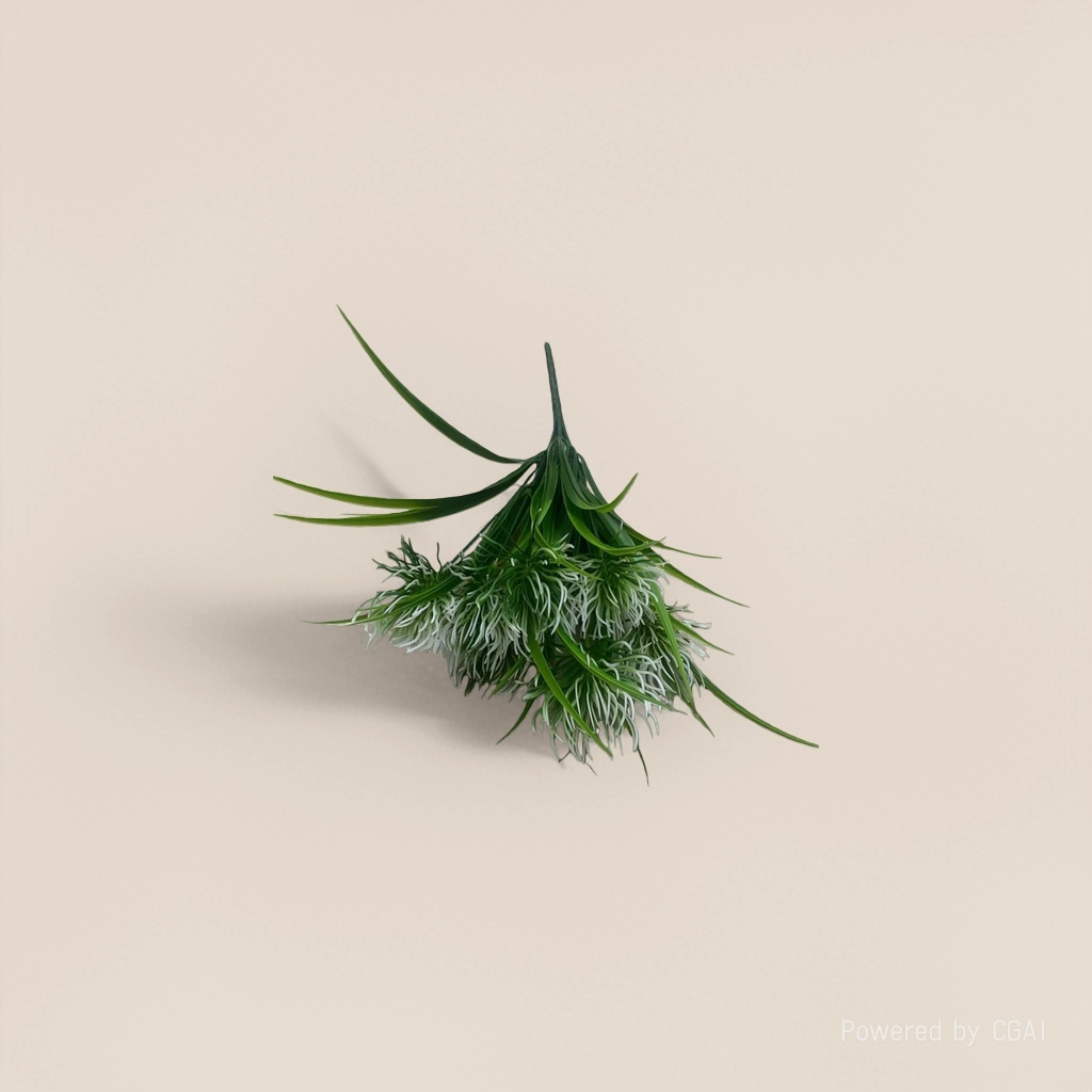 Artificial plants, green artificial green plants, knitted flowers, large-leaf artificial flowers, micro-landscapes, 7-forked camellias Application Scenario
