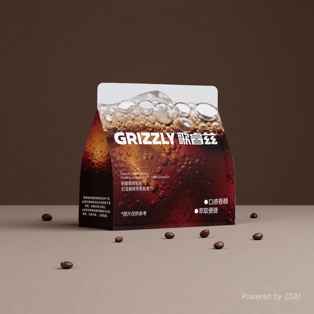 GRIZZLY Gran Coffee Powder Pack, Instant coffee powder 20g×10 packs