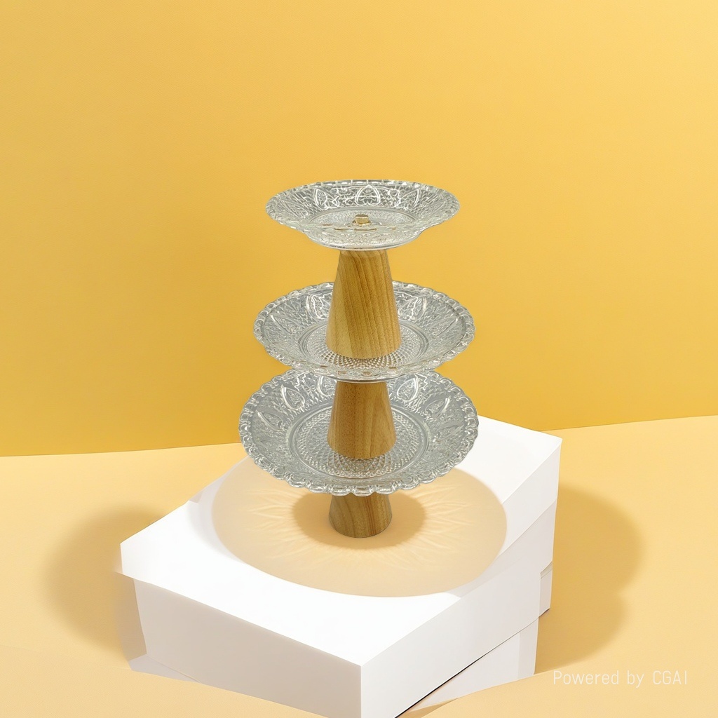 透明玻璃水果盘装饰托盘婚庆摆件装饰