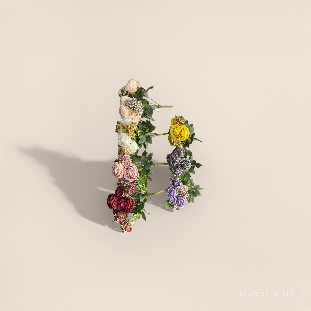 Monet's Garden artificial plastic flowers, handcrafted flower materials, artificial flowers 30cm Application Scenario