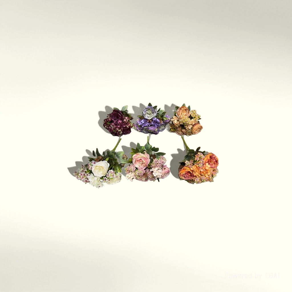 Monet's Garden artificial plastic flowers, handcrafted flower materials, and artificial flower decorations details Picture