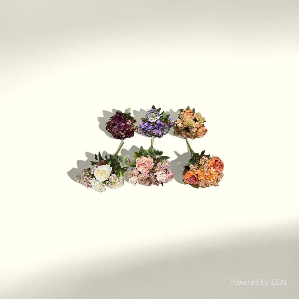 Monet's Garden artificial plastic flowers, handcrafted flower materials, and artificial flower decorations
