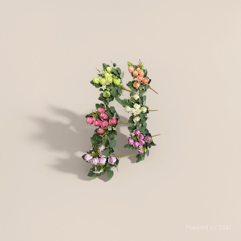 Monet Garden artificial plastic flowers, handcrafted flower materials, artificial flowers 180g Application Scenario
