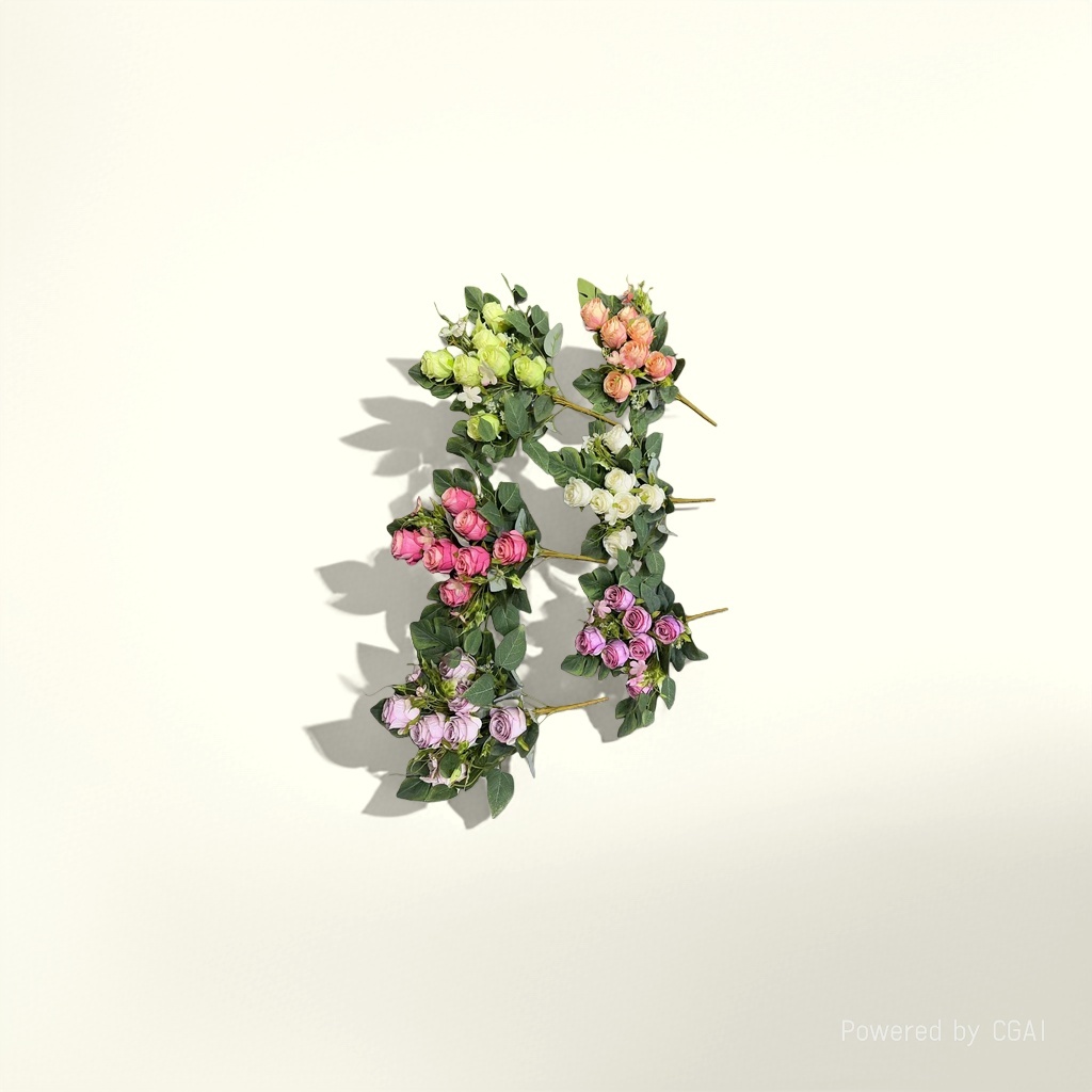 Monet Garden artificial plastic flowers, handcrafted flower materials, artificial flowers 180g