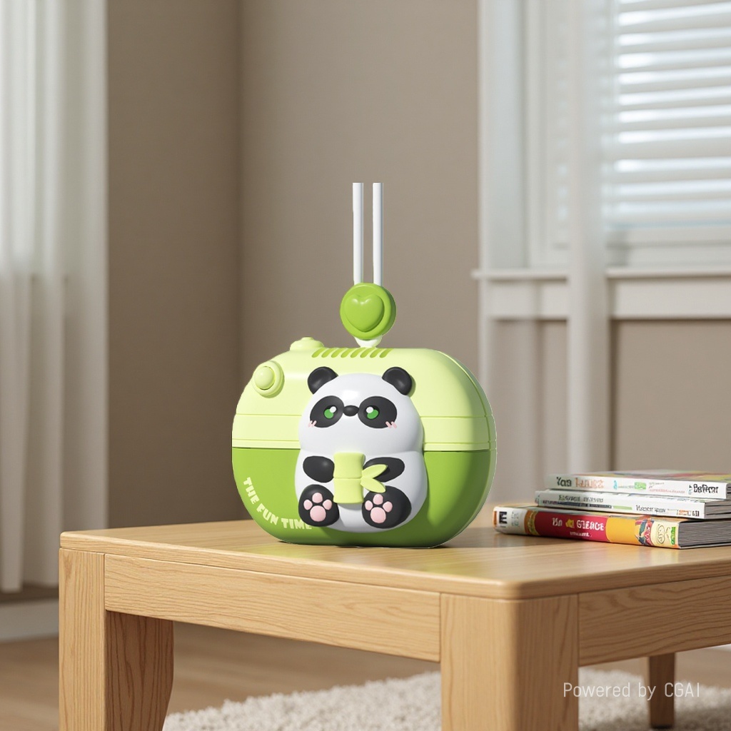 Super cute camera neck, mini fan, safe, leafless and soft, lashing rope, children's outdoor cool and fashionable gift wholesale Application Scenario