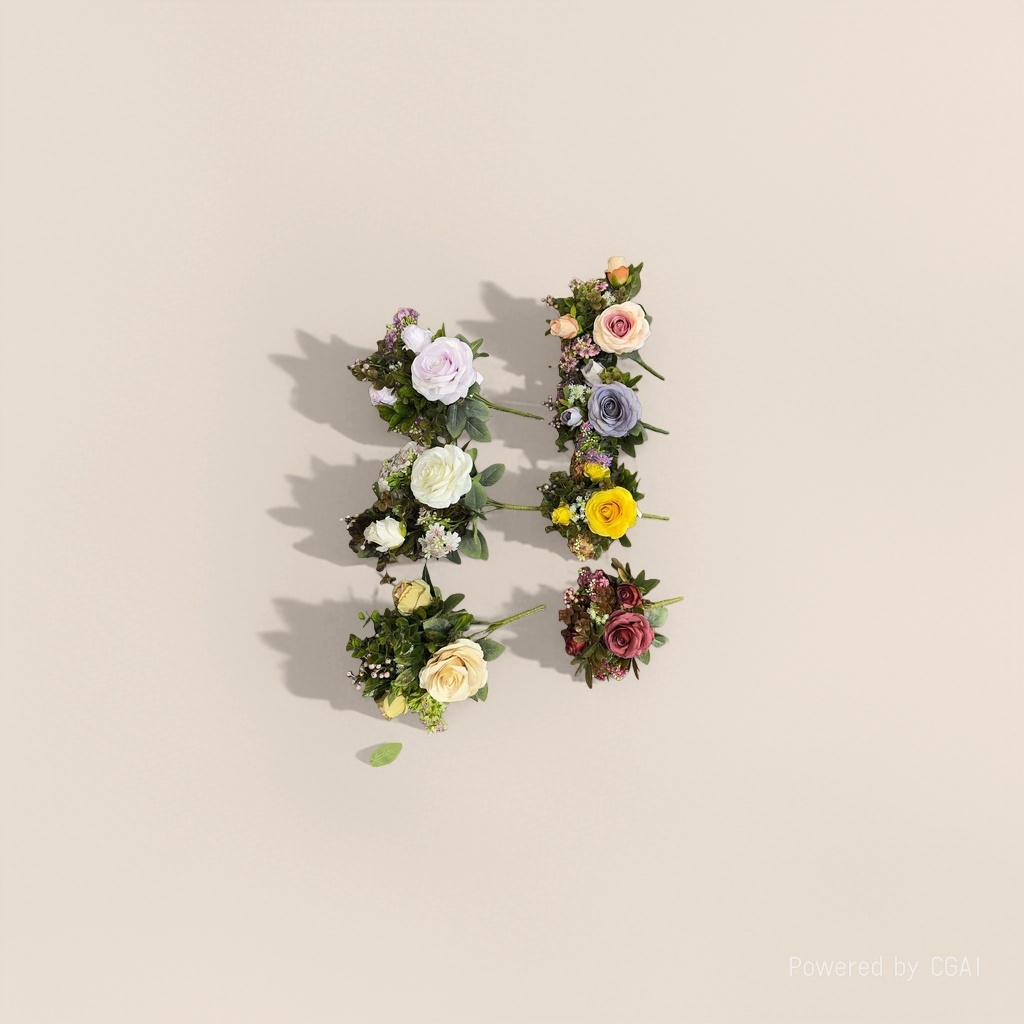 Monet Garden Artificial plastic Flowers, handcrafted flower materials, artificial flower decoration 110657887 Application Scenario