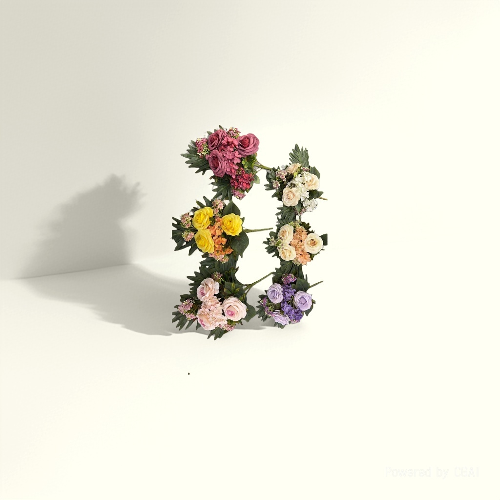 Monet's Garden faux plastic flowers, artificial flowers, handcrafted flower materials details Picture